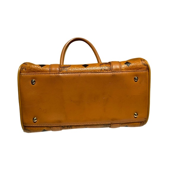 MCM Boston Leather Satchel in Visetos Original - Picture 9 of 14